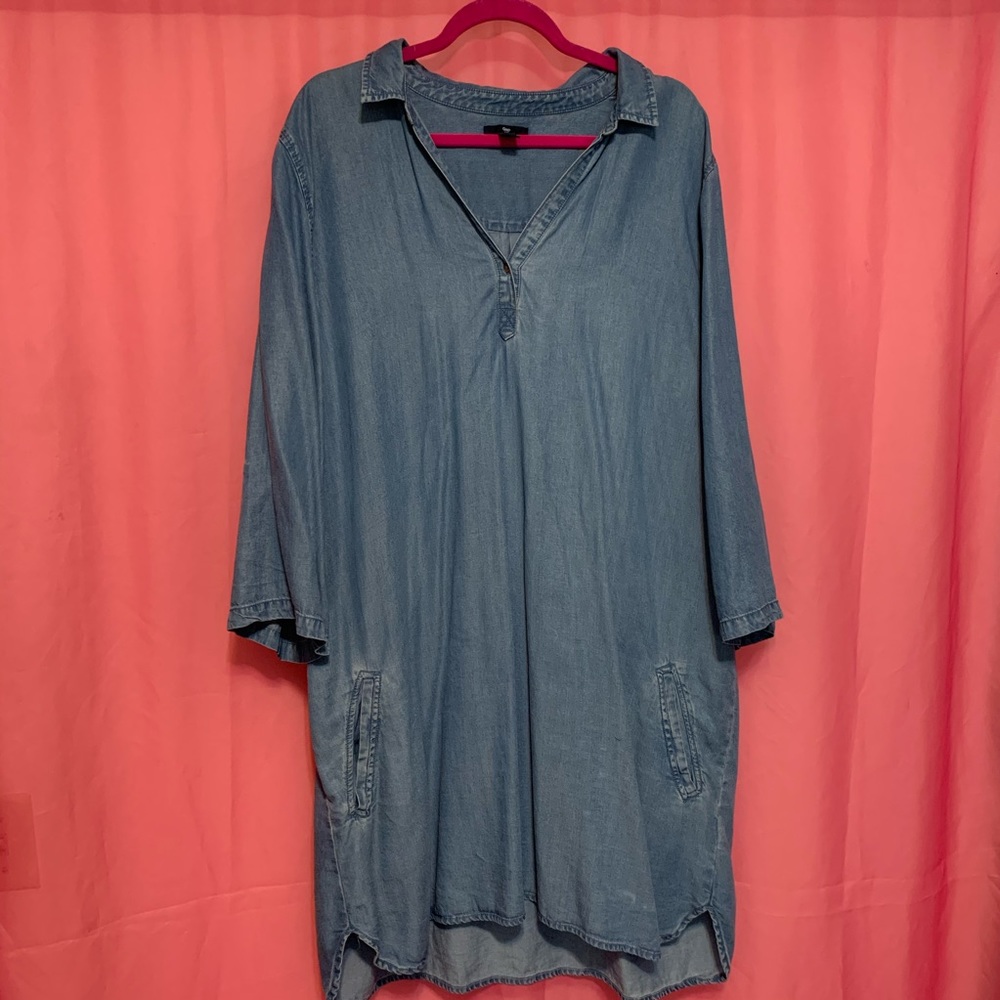 Gap blue jean dress